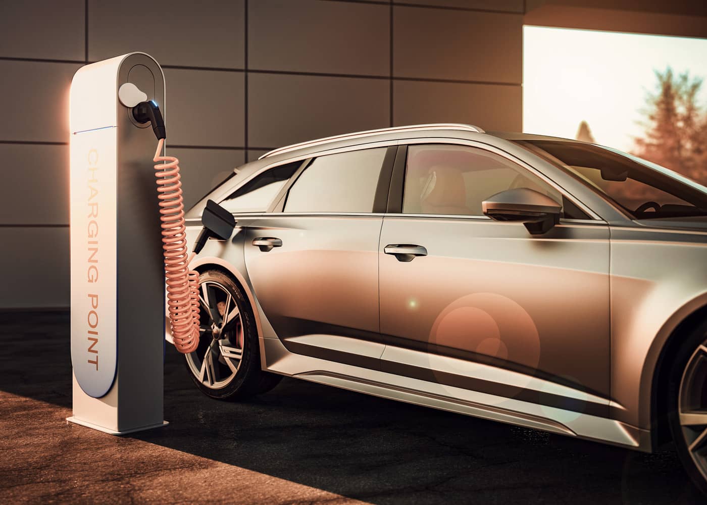 charging electric car