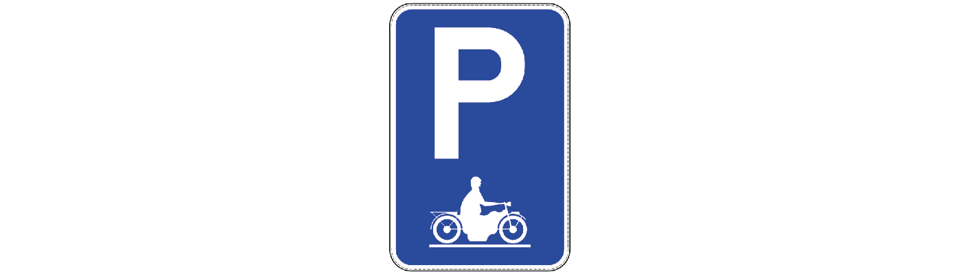 E9i Parkeren uitsluitend voor motorfietsen