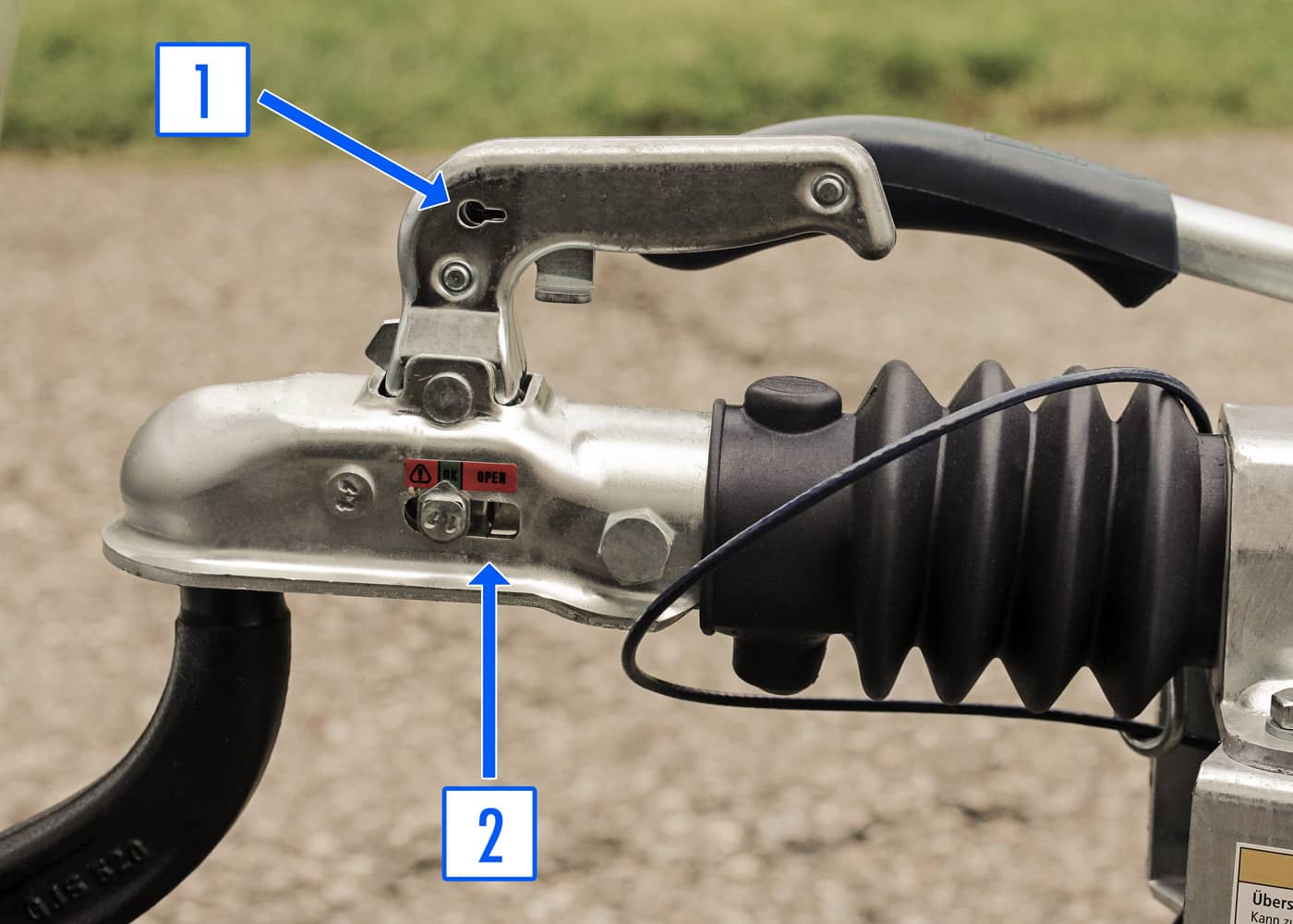 Security lock coupler trailer